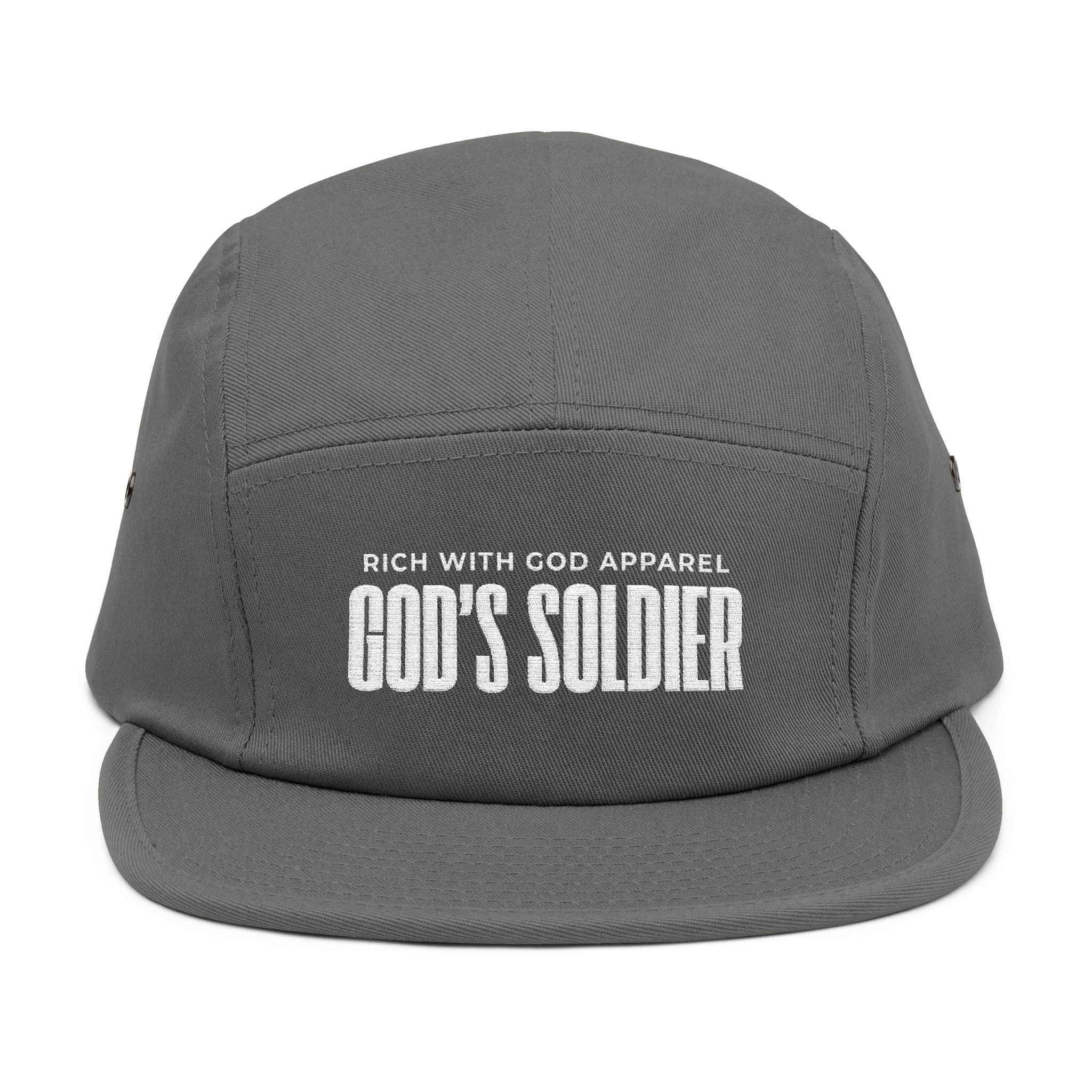 God's Soldier 5 Panel Cap (Embroidery)