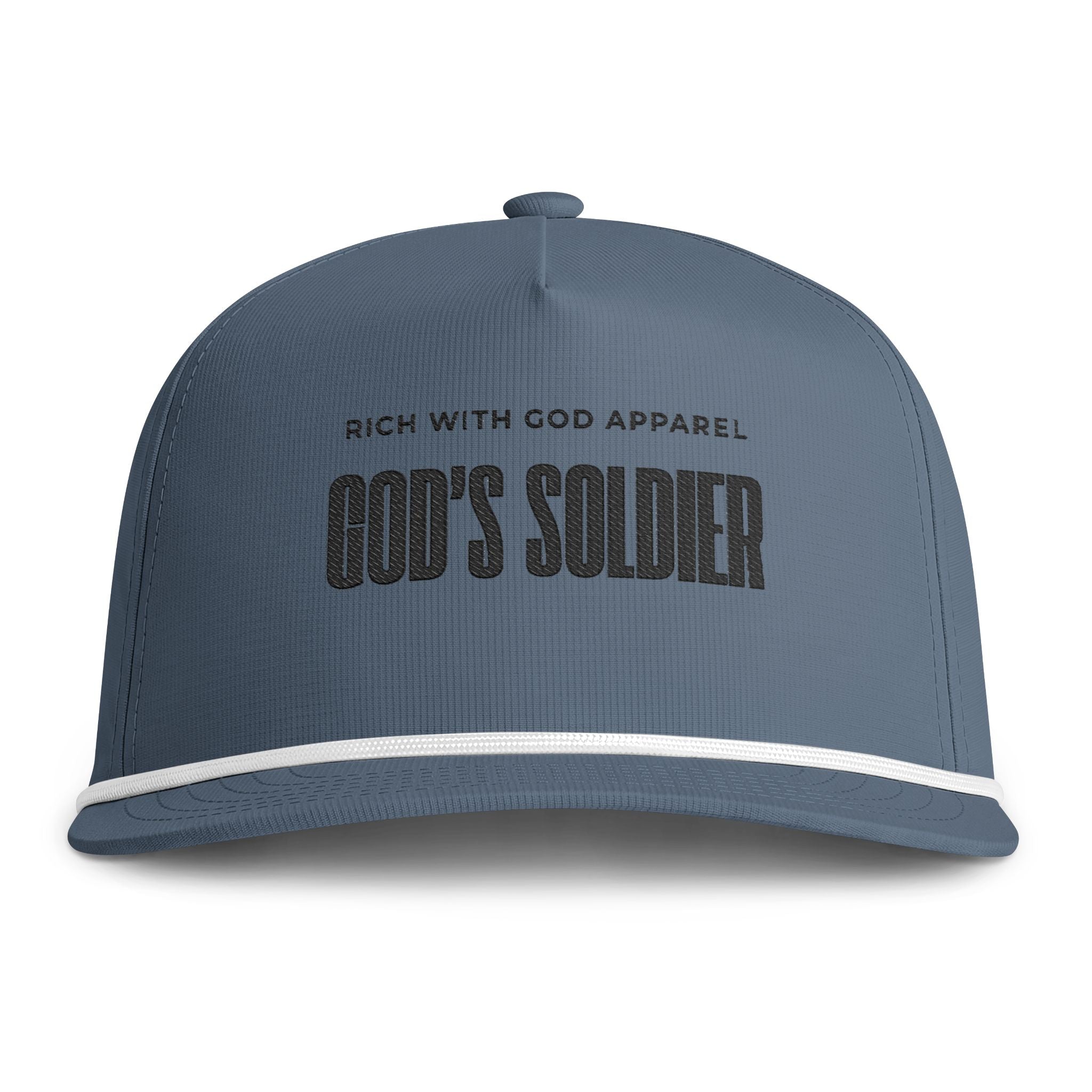 God's Soldier Sunwashed Rope Cap