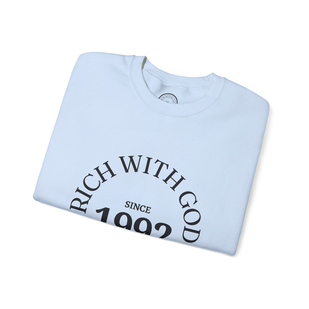 Rich With God Original Crewneck — God Provides Edition