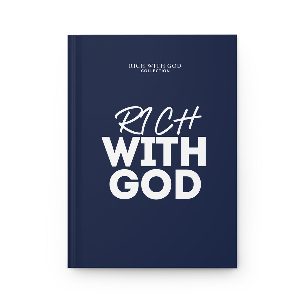 Rich With God Hardcover Journal Matte (Navy)