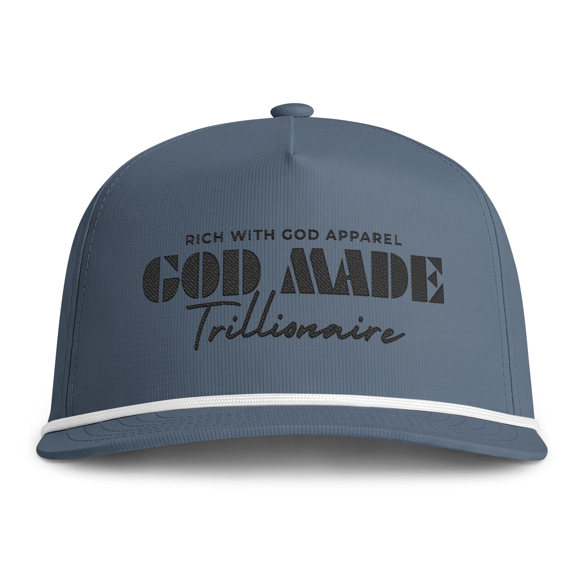 God Made Trillionaire Sunwashed Rope Cap