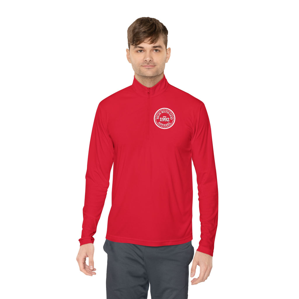 Rich With God Unisex Quarter-Zip Pullover