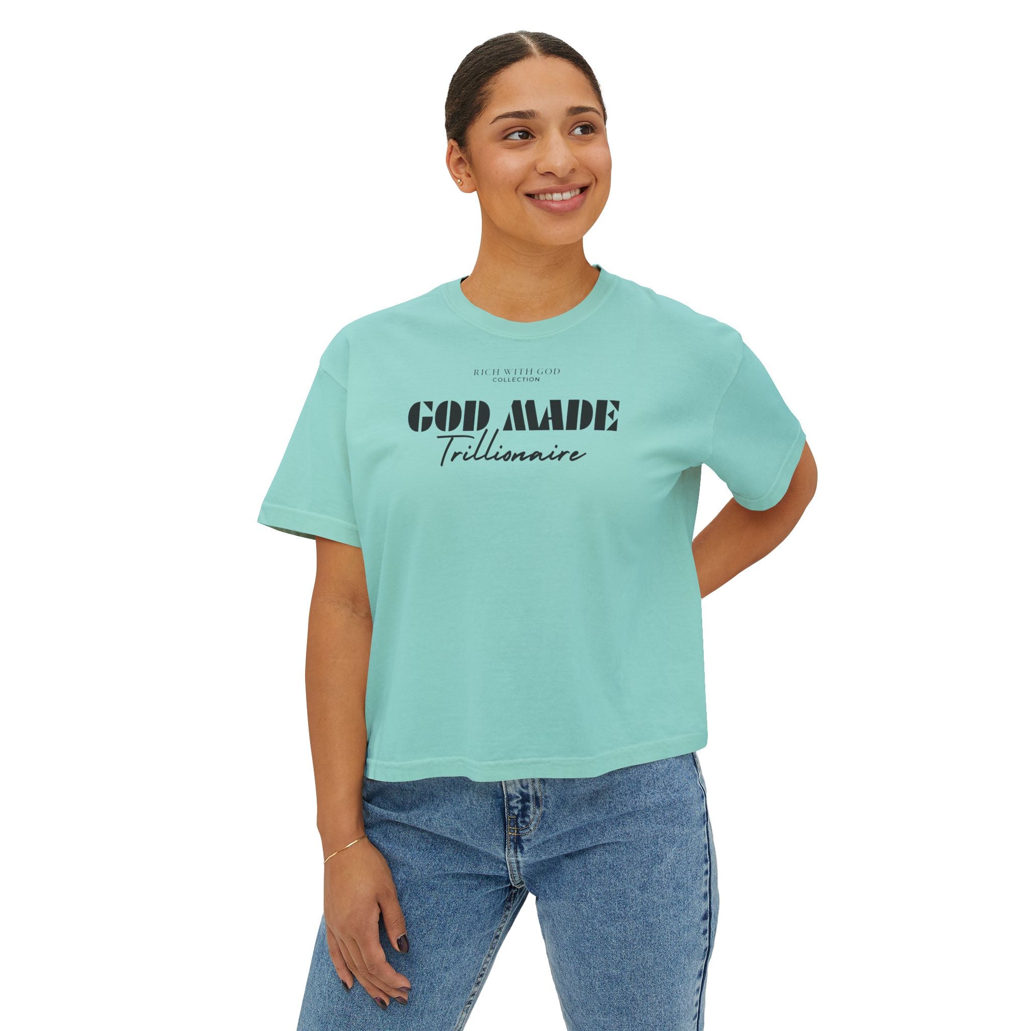 God Made Trillionaire Women's Boxy Tee