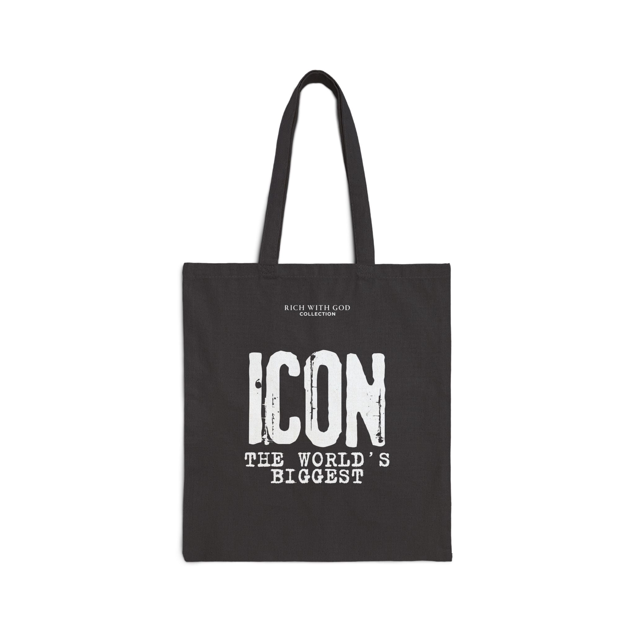 Icon - The World's Biggest Black Cotton Canvas Tote Bag