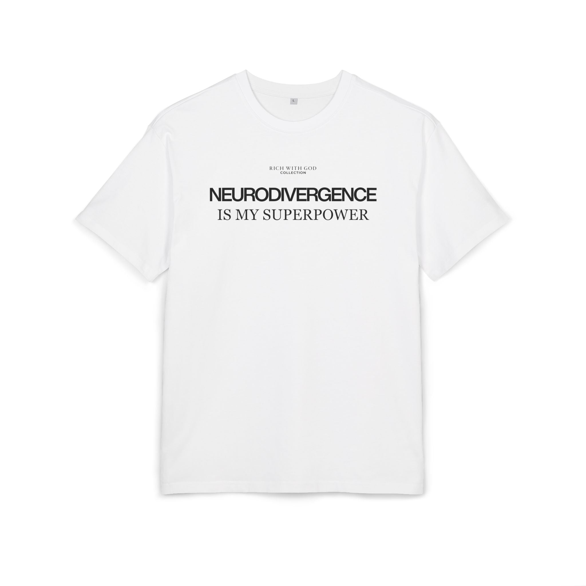 Neurodivergence is My Superpower Oversized Graphic Tee