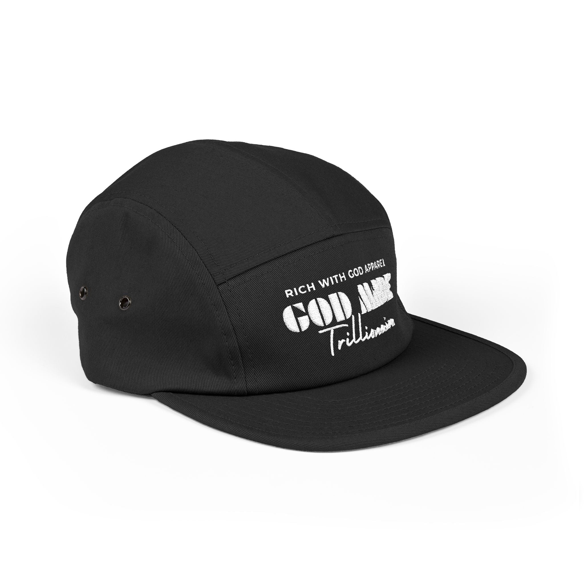 God Made Trillionaire 5 Panel Cap (Embroidery)