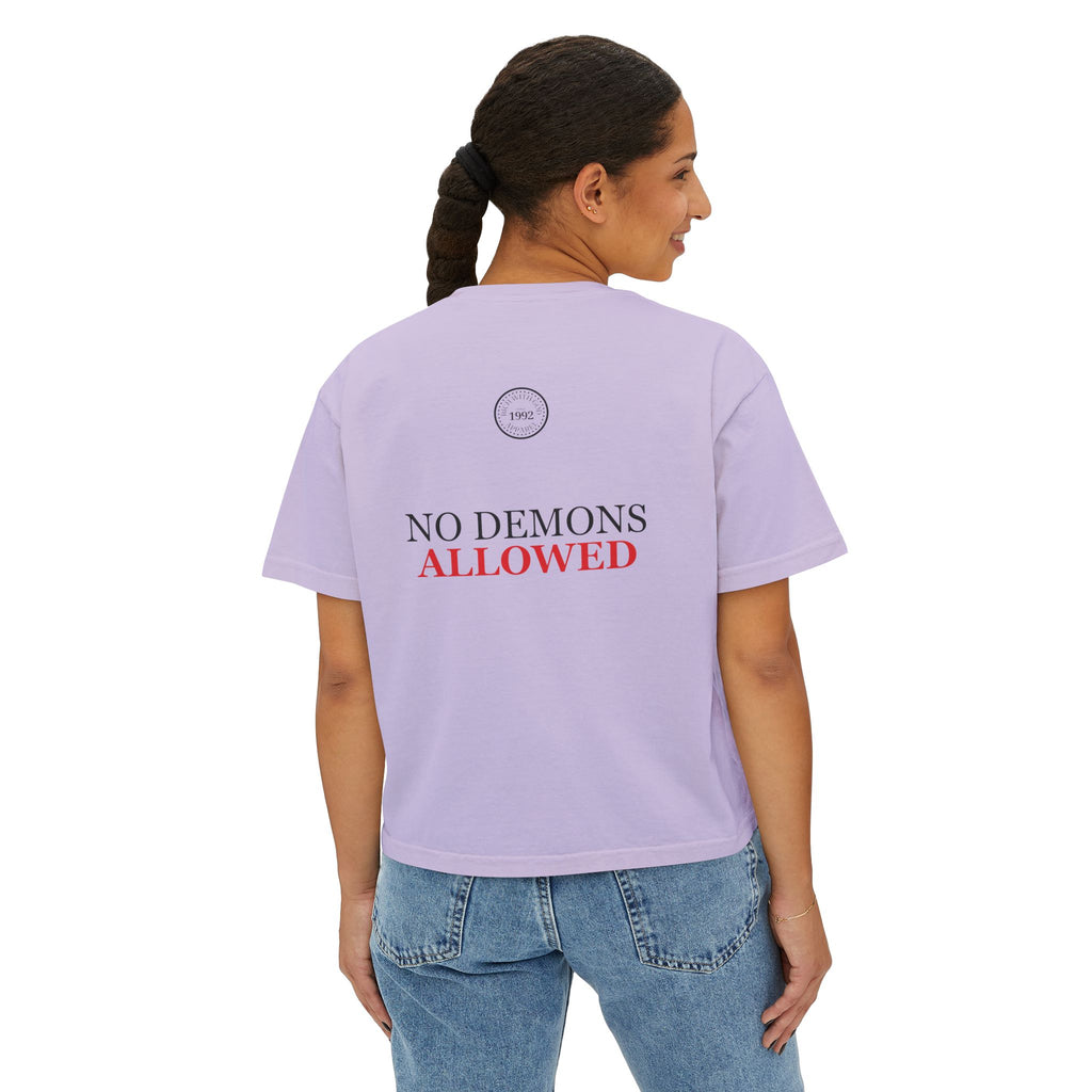 Demon Free Zone Women's Boxy Tee