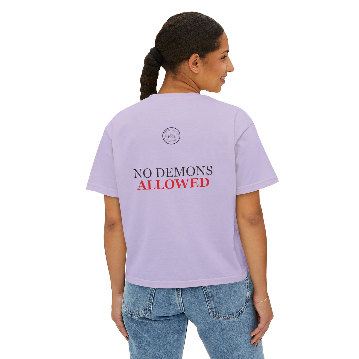 Demon Free Zone Women's Boxy Tee