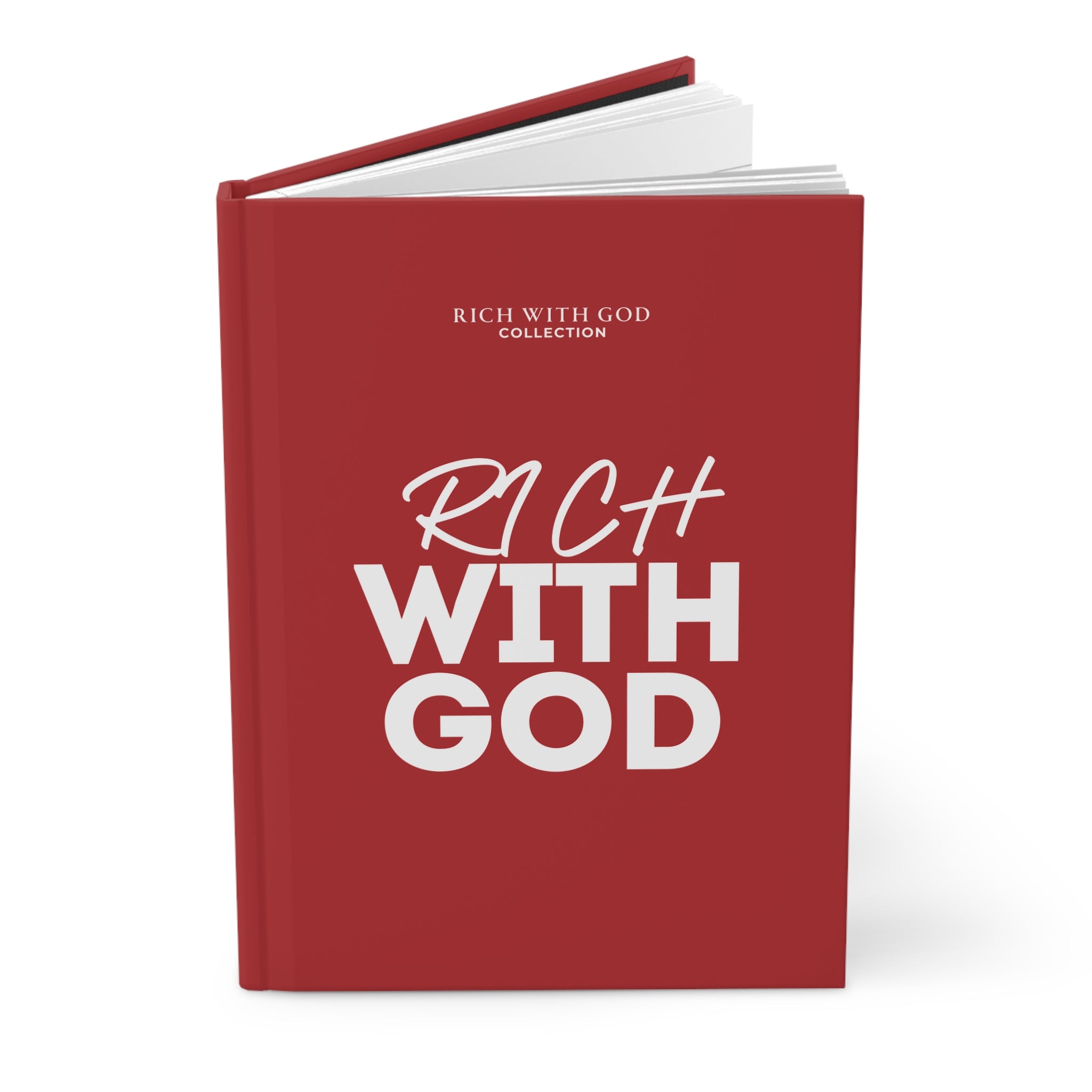 Rich With God Hardcover Journal Matte (Red)