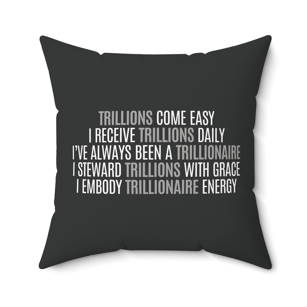 God Made Trillionaire Spun Polyester Square Pillow