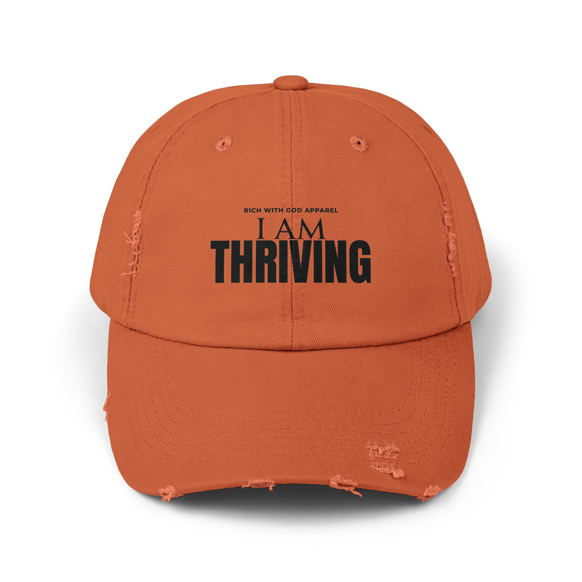 I Am Thriving Unisex Distressed Cap