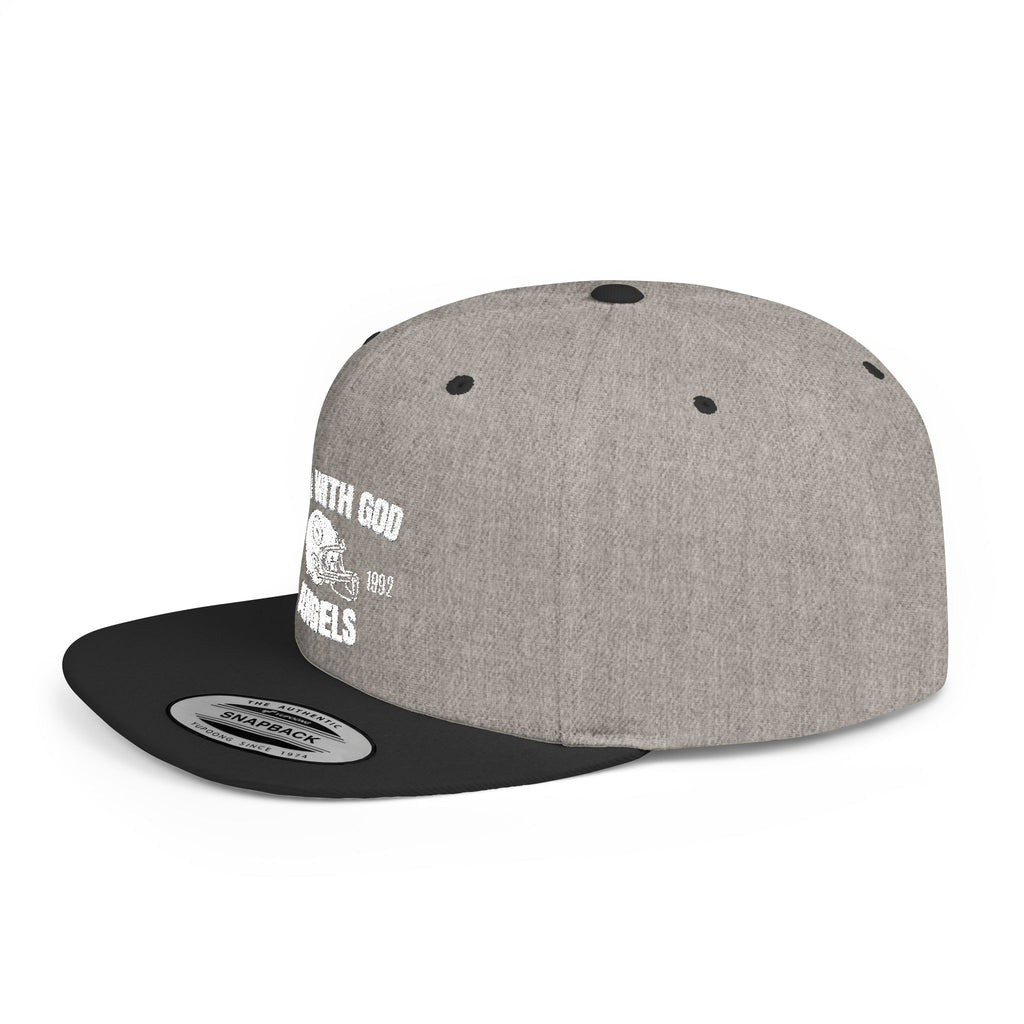 Rich With God Angels Flat Bill Snapback