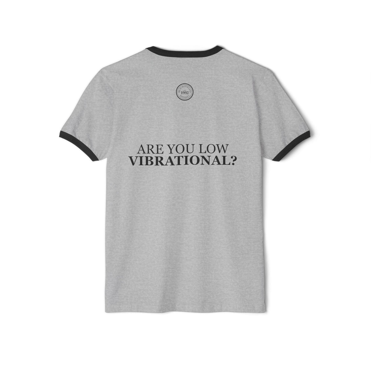 Gossip is a Low Vibrational Activity Unisex Cotton Ringer T-Shirt