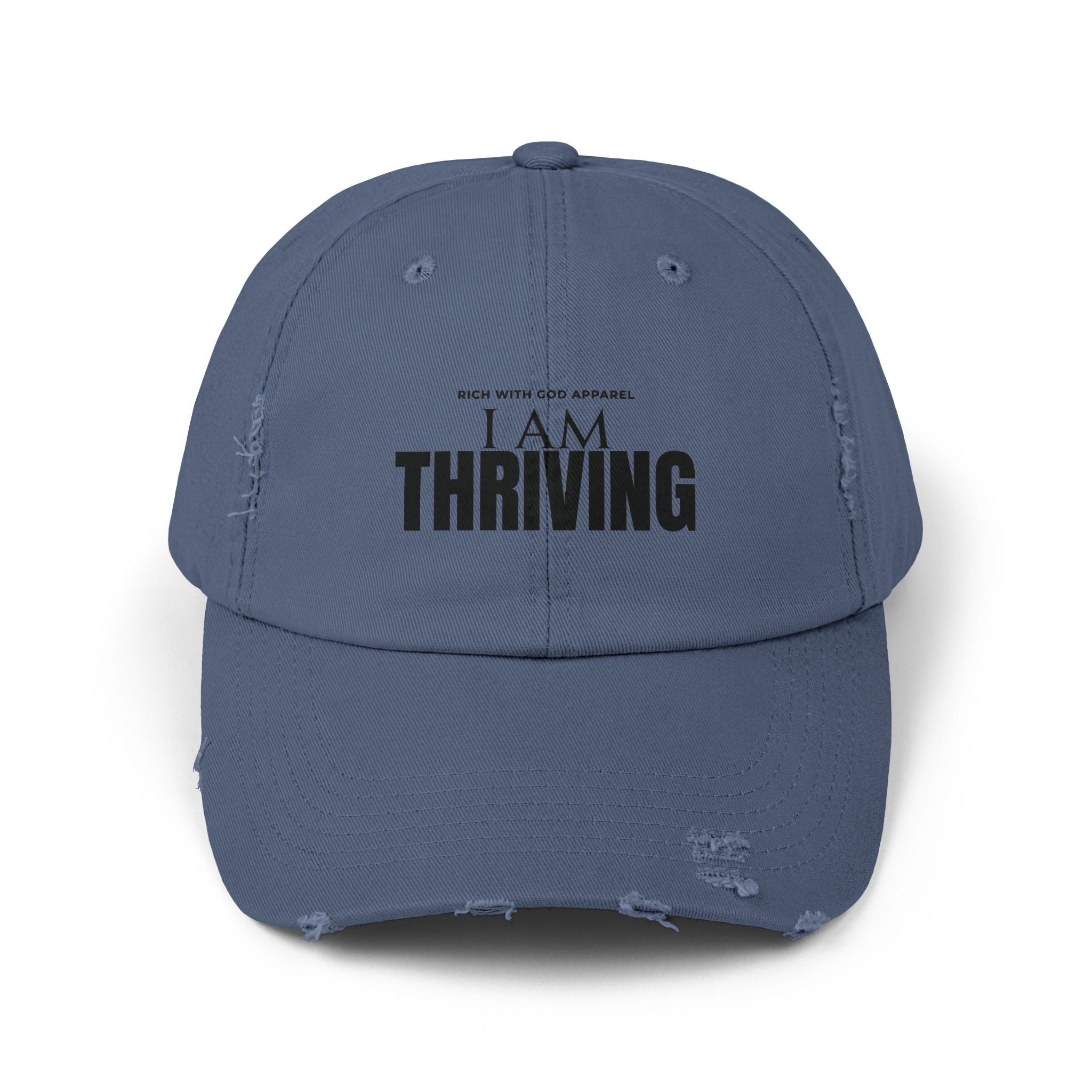 I Am Thriving Unisex Distressed Cap