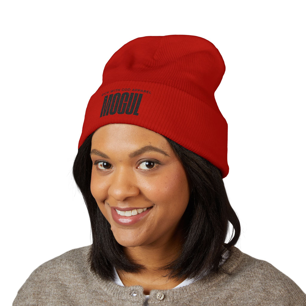 Mogul Embroidered Cuffed Beanie