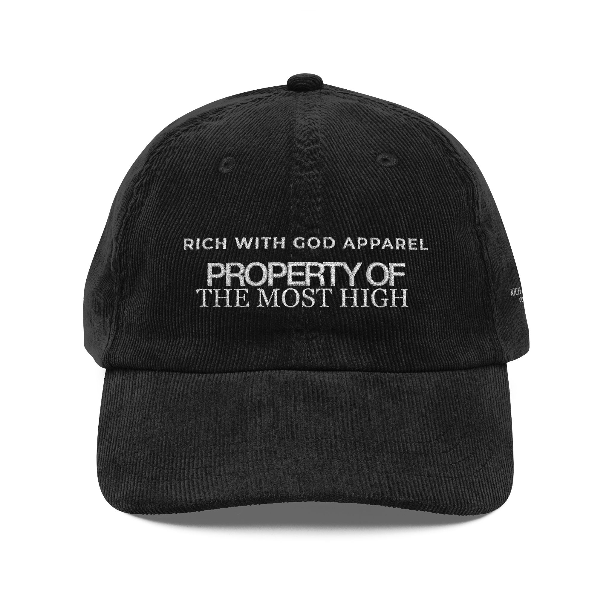 Property of the Most High Vintage Corduroy Cap (Embroidery)
