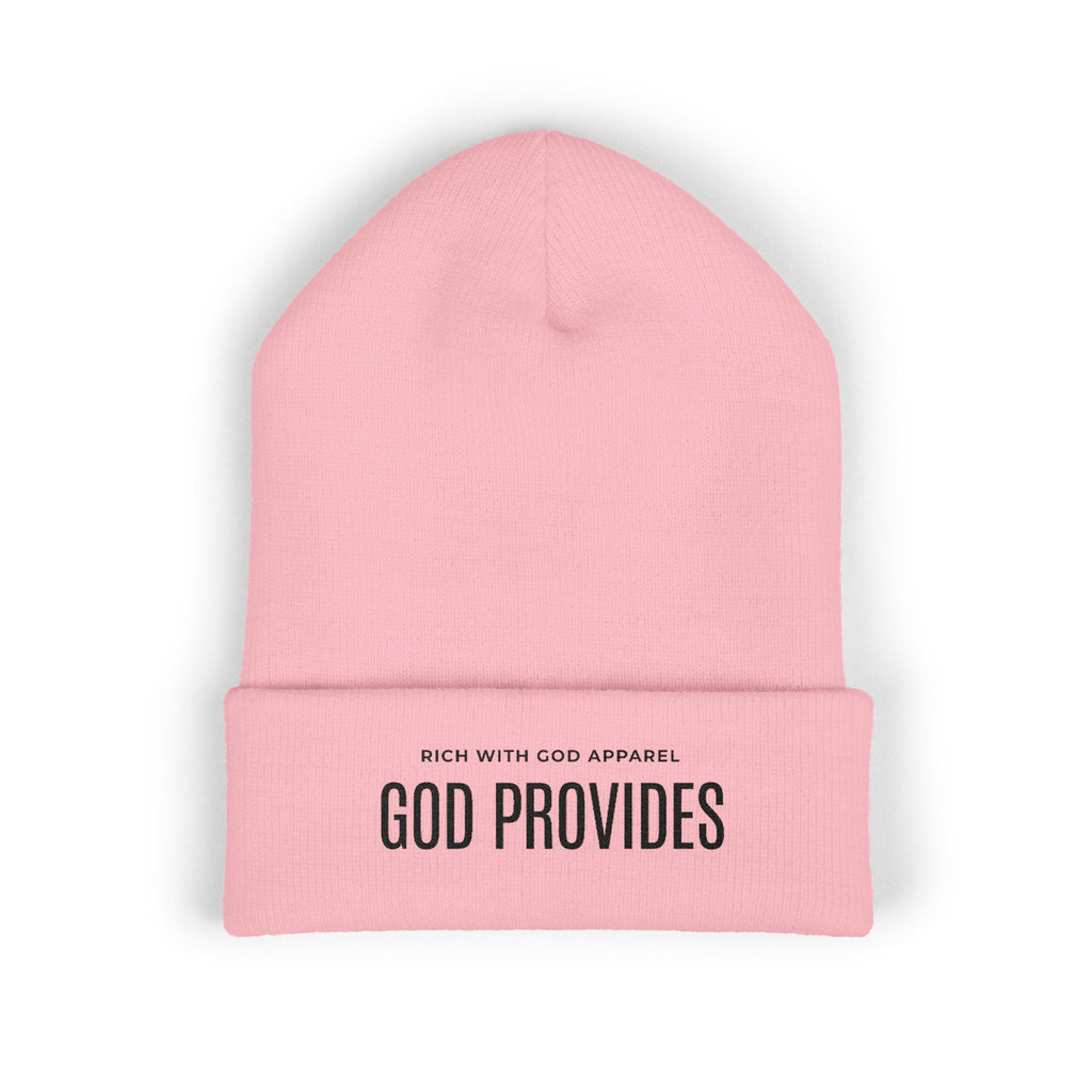 God Provides Embroidered Cuffed Beanie