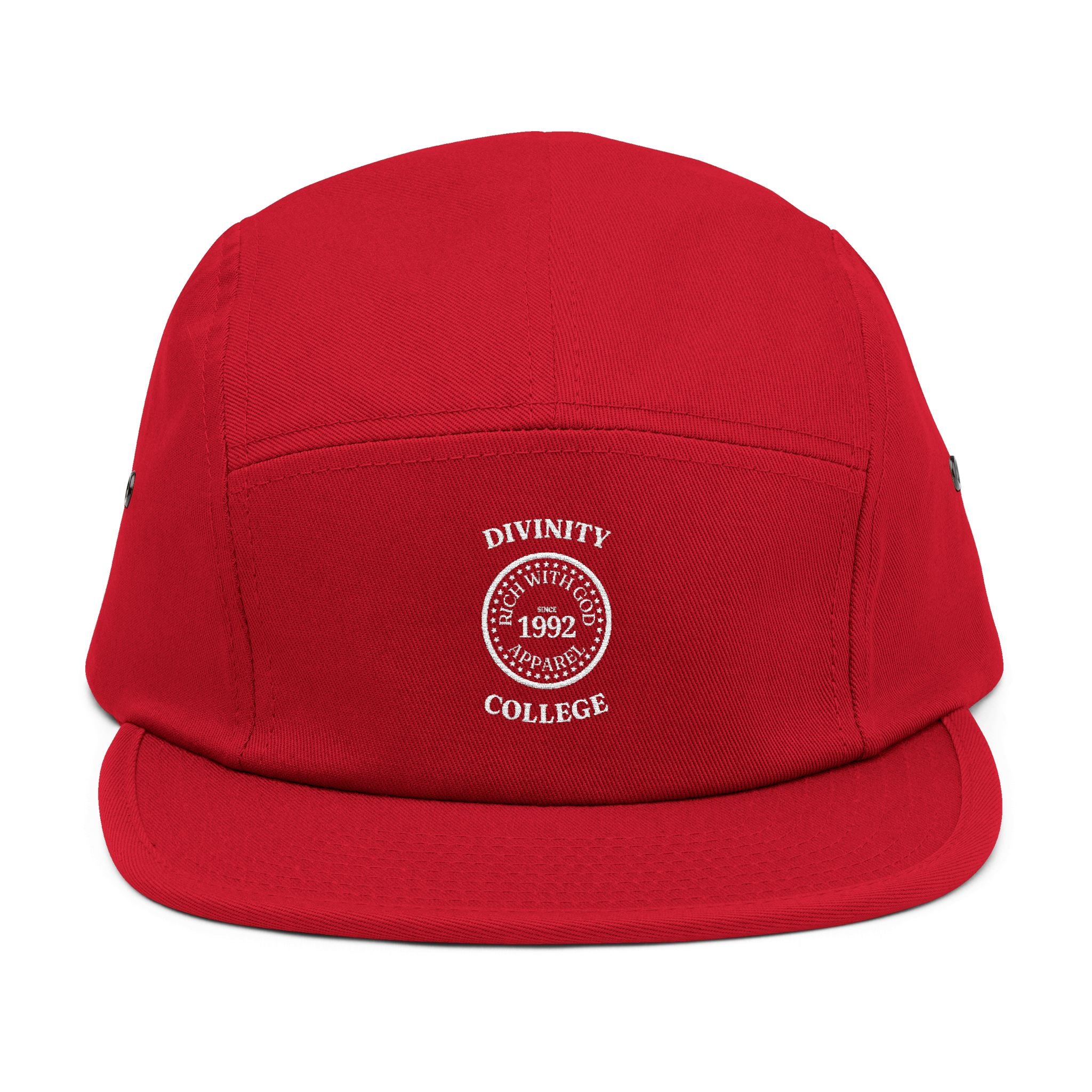 Divinity College 5 Panel Cap (Embroidery)