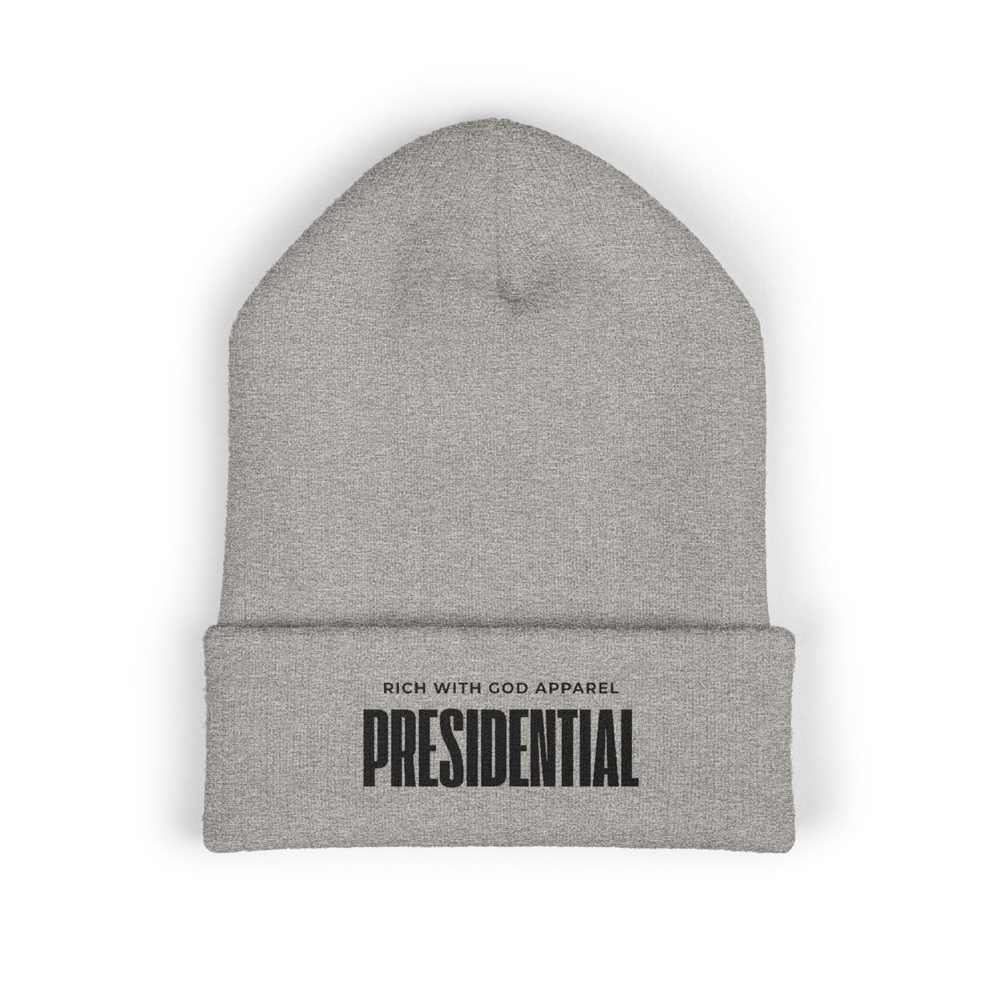 Presidential Embroidered Cuffed Beanie