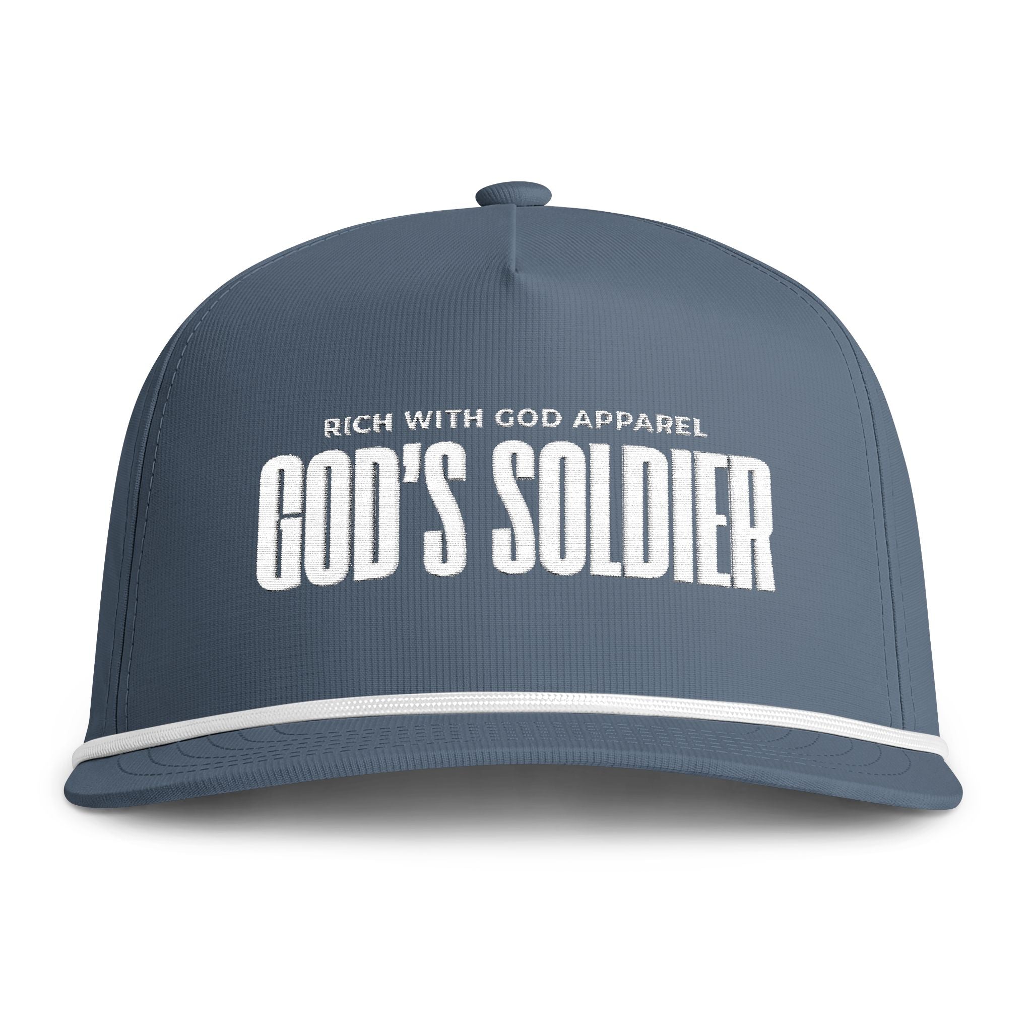 God's Soldier Sunwashed Rope Cap
