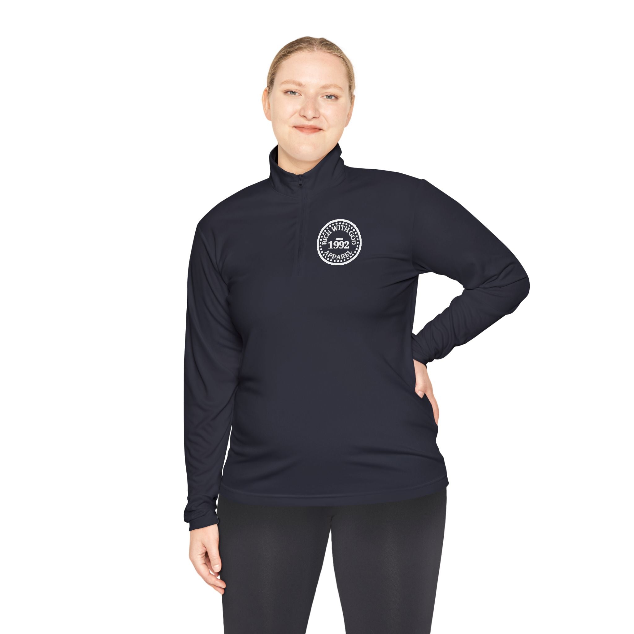 Rich With God Unisex Quarter-Zip Pullover