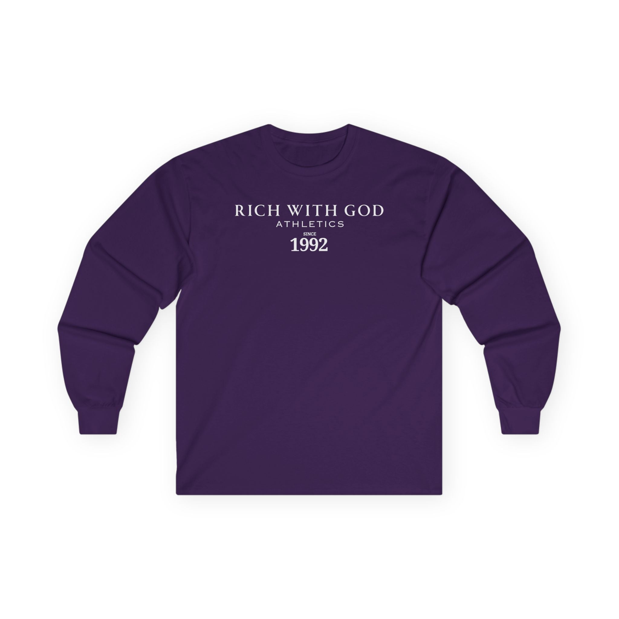 Rich With God Athletics Long Sleeve Tee