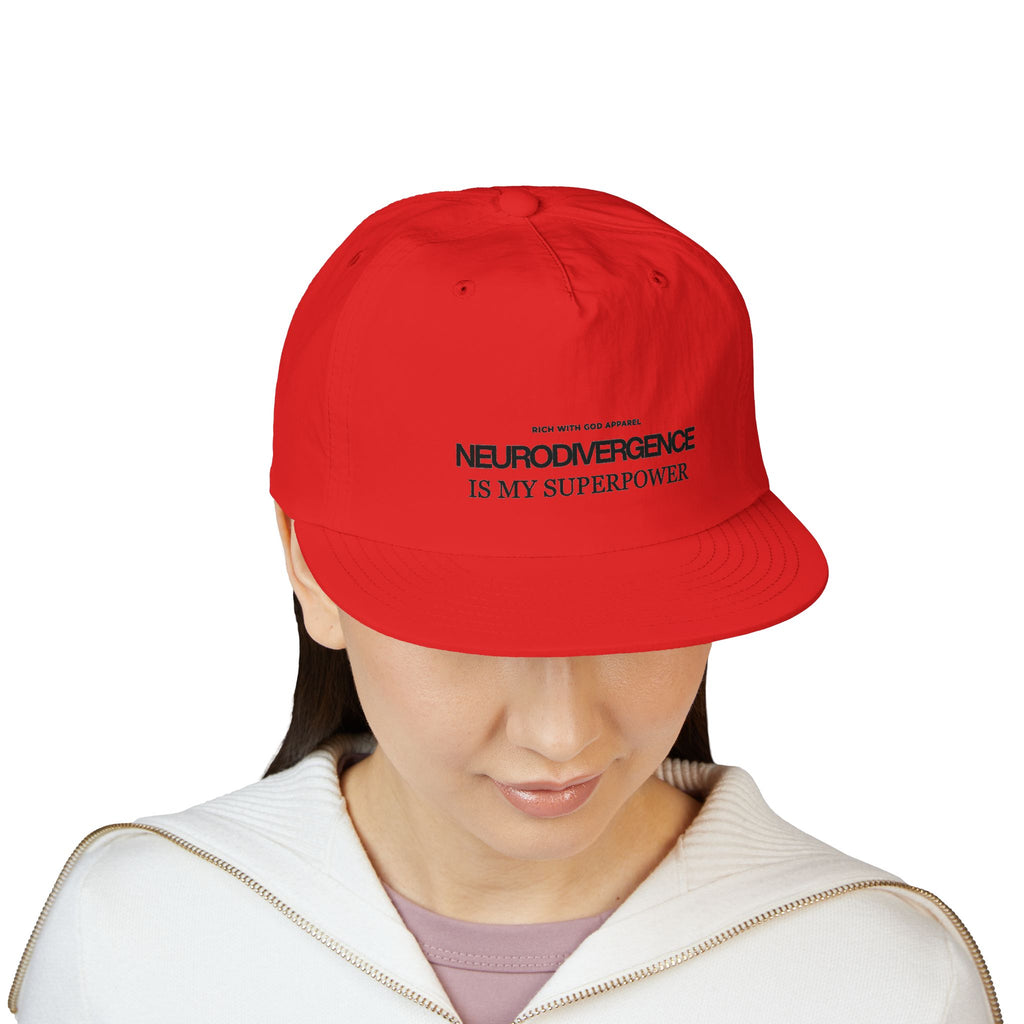 Neurodivergence is My Superpower Surf Cap Snapback