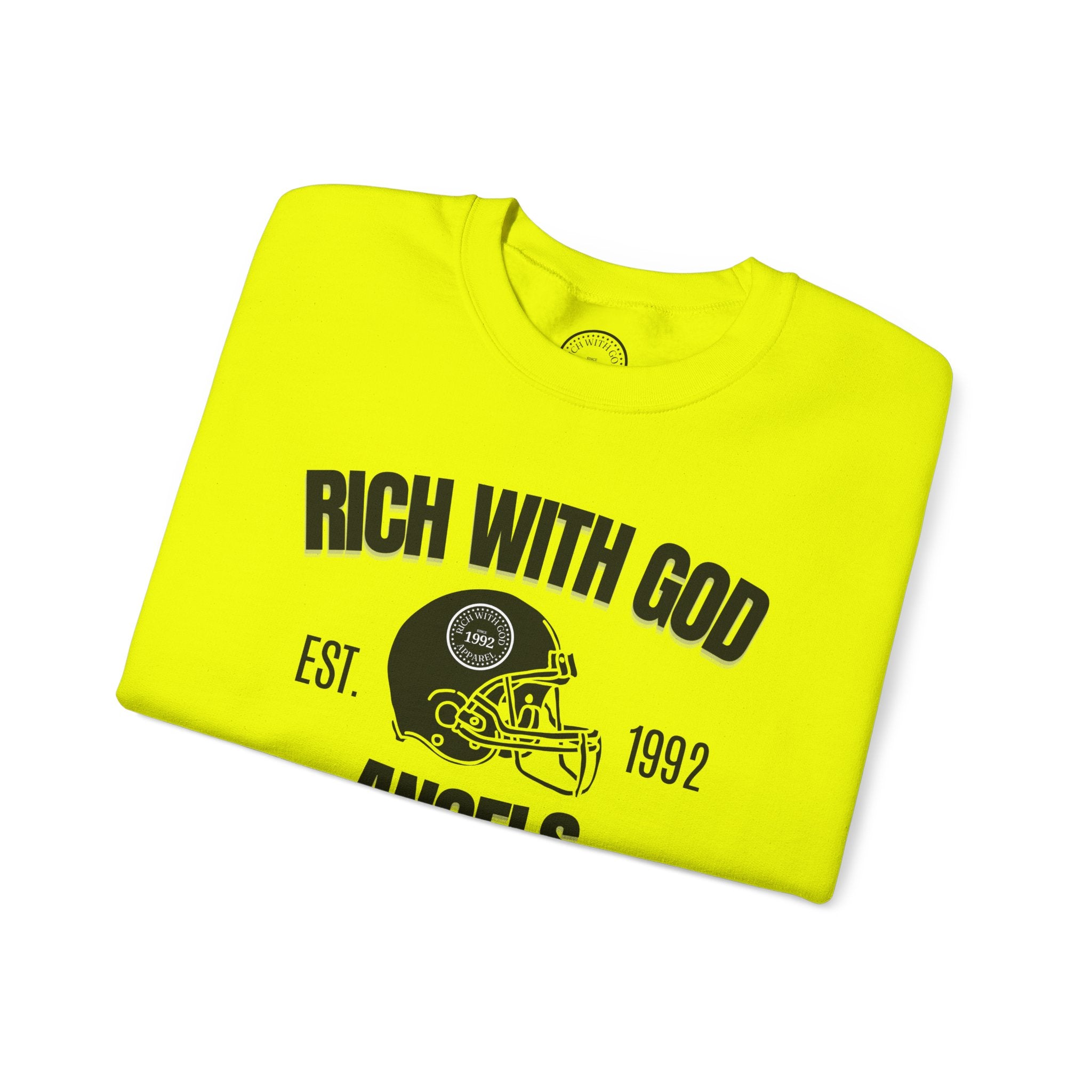Rich With God Angels Crewneck Sweatshirt