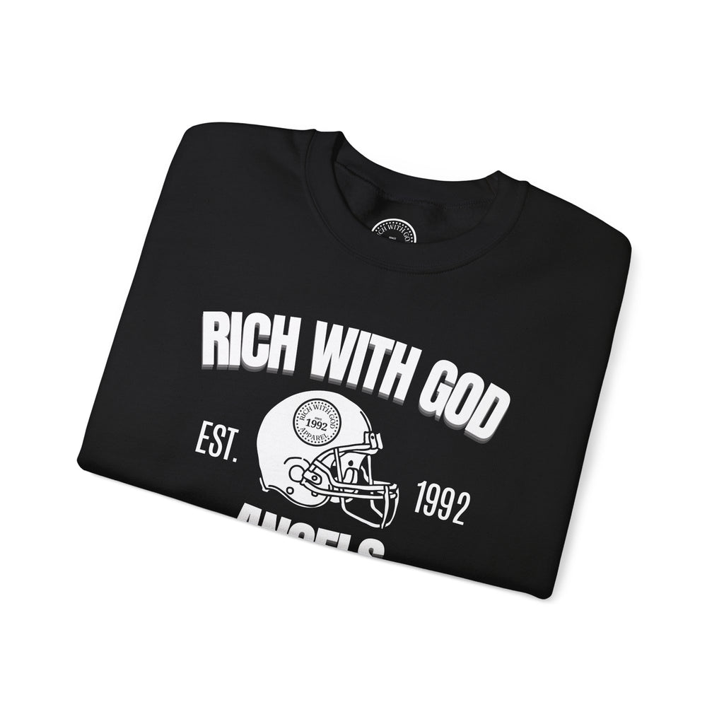 Rich With God Angels Crewneck Sweatshirt