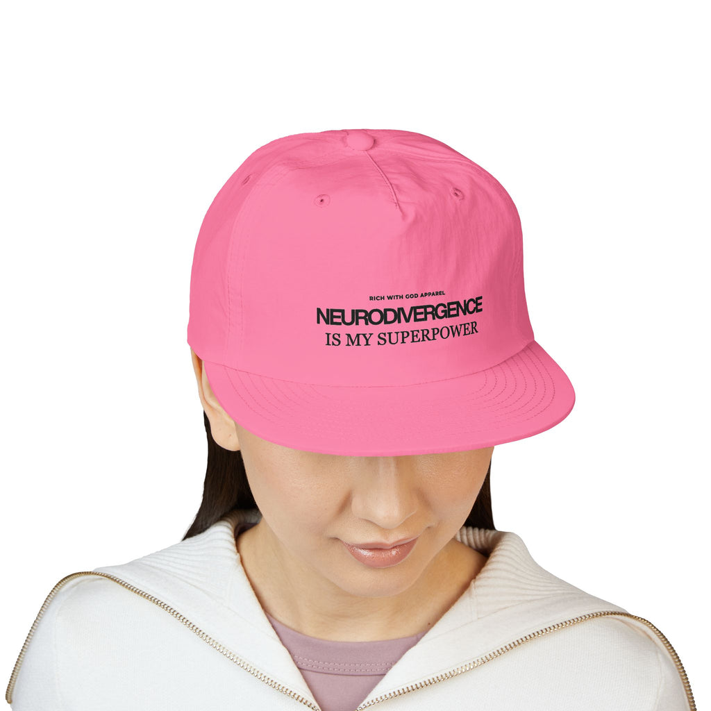 Neurodivergence is My Superpower Surf Cap Snapback