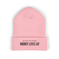 Money Loves Me Embroidered Cuffed Beanie