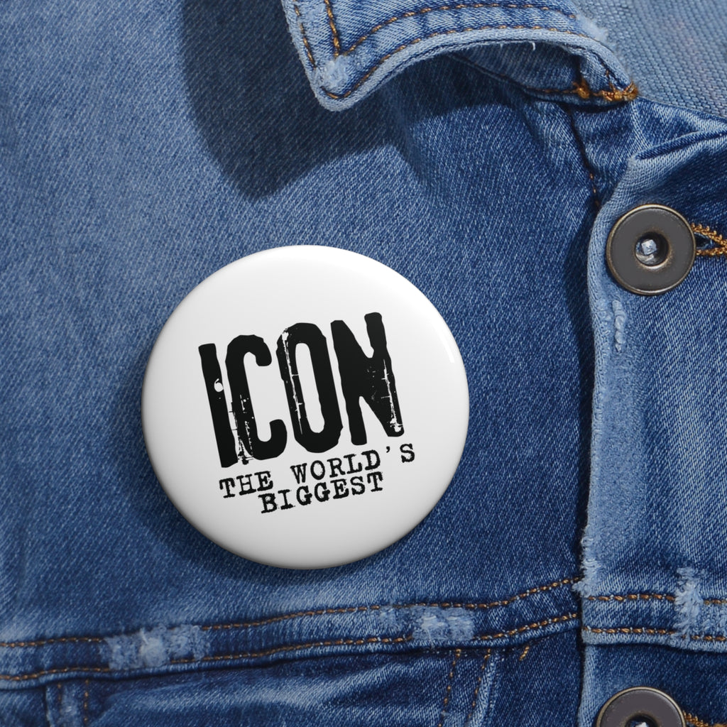 "Icon – The World’s Biggest" Pin Button