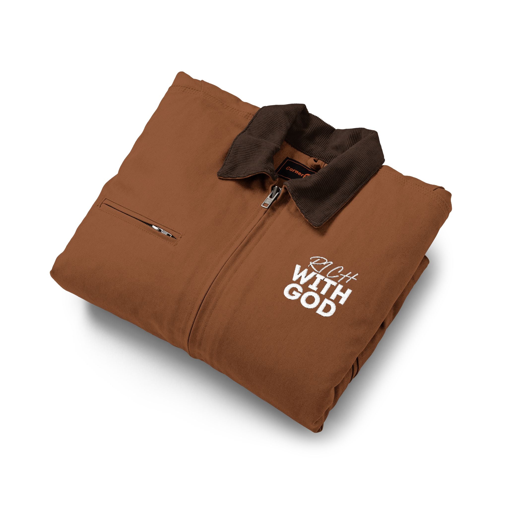 Rich With God CornerStone® Unisex Duck Cloth Work Jacket