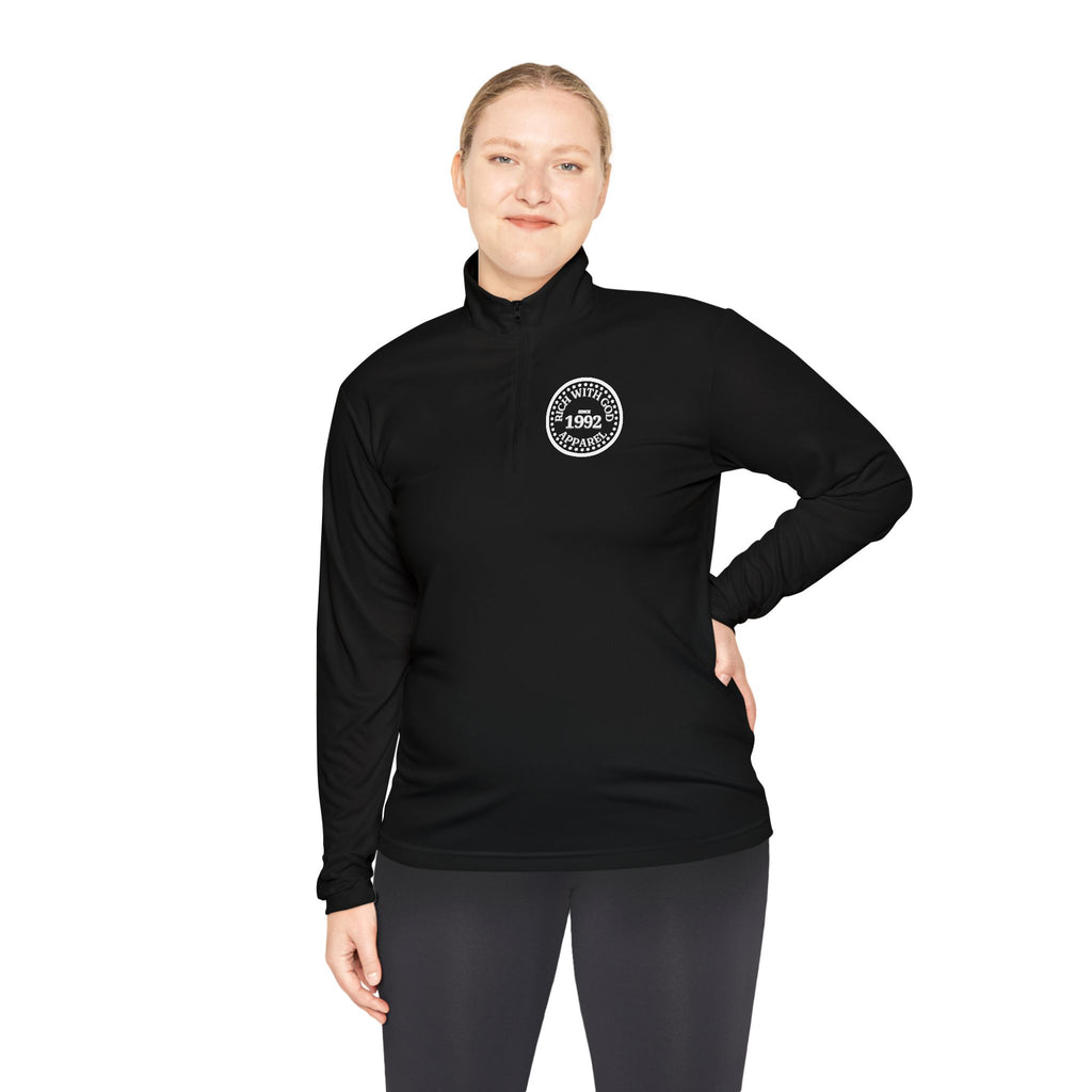Rich With God Unisex Quarter-Zip Pullover