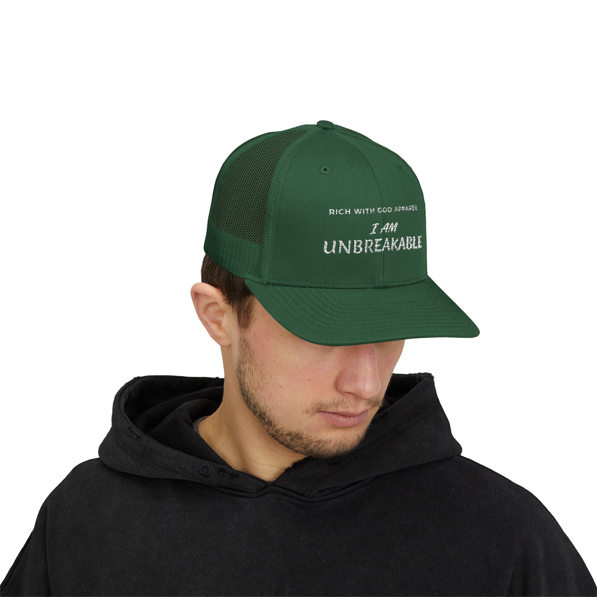 I Am Unbreakable Snapback Trucker Cap