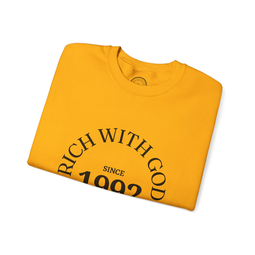 Rich With God Original Crewneck — God Provides Edition
