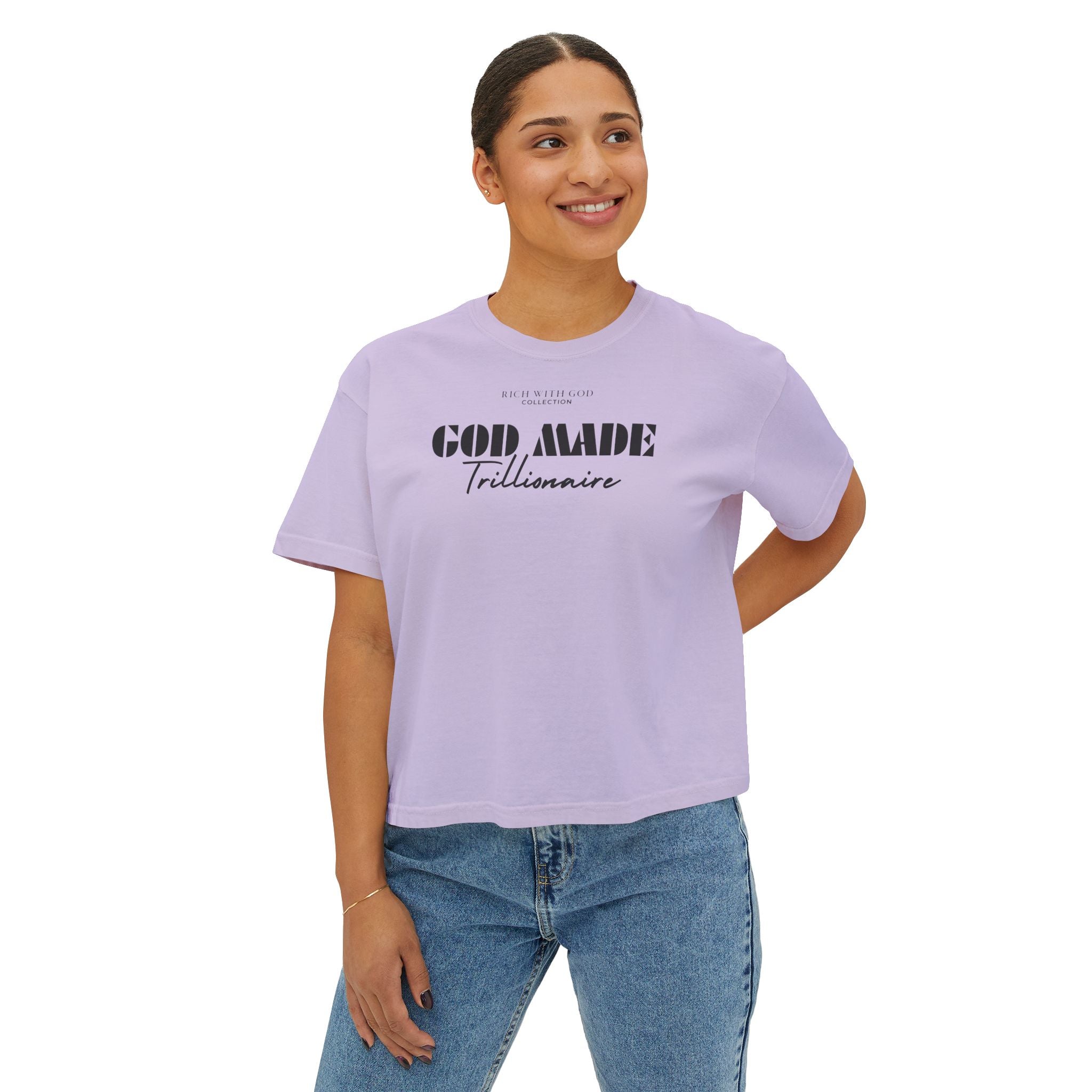 God Made Trillionaire Women's Boxy Tee