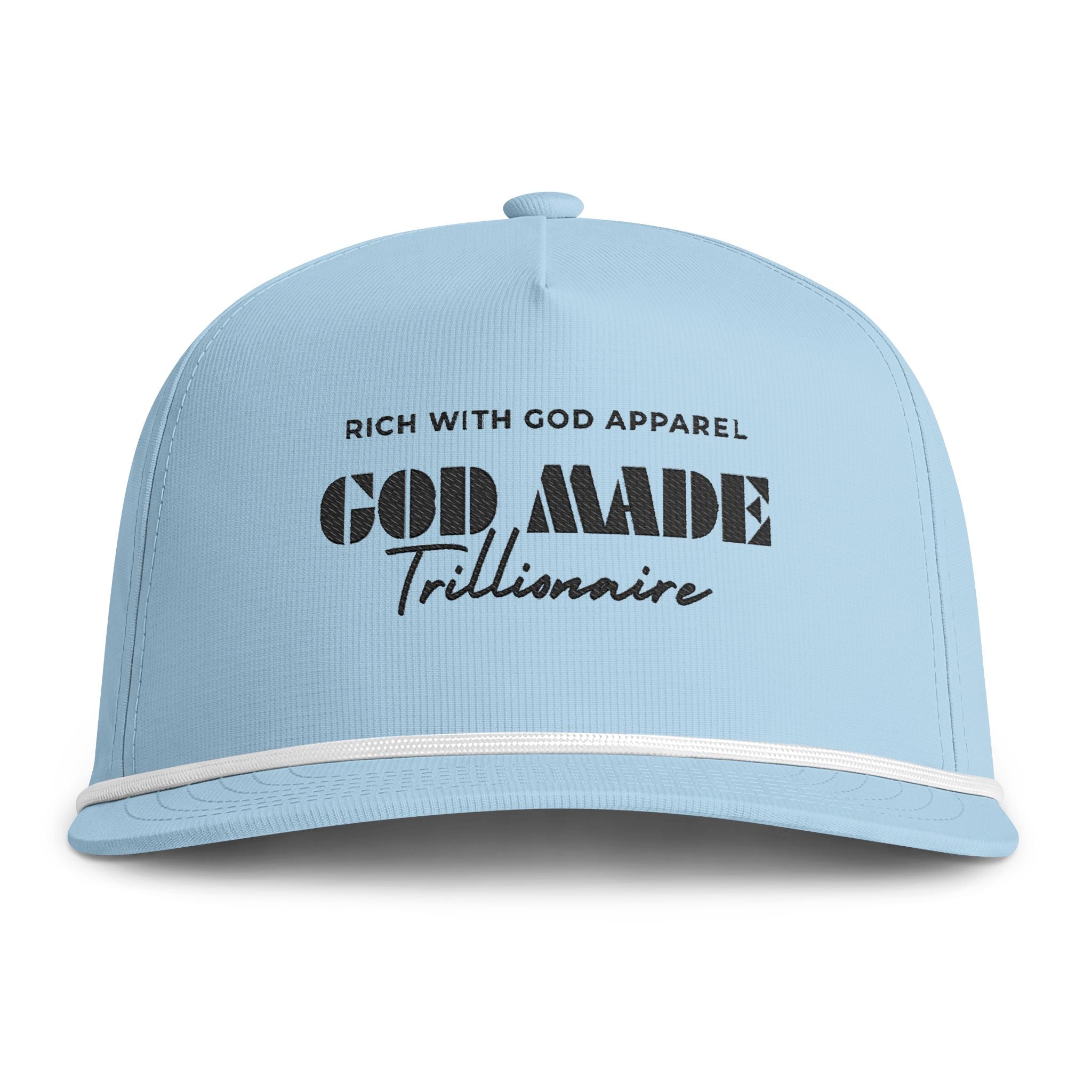 God Made Trillionaire Sunwashed Rope Cap