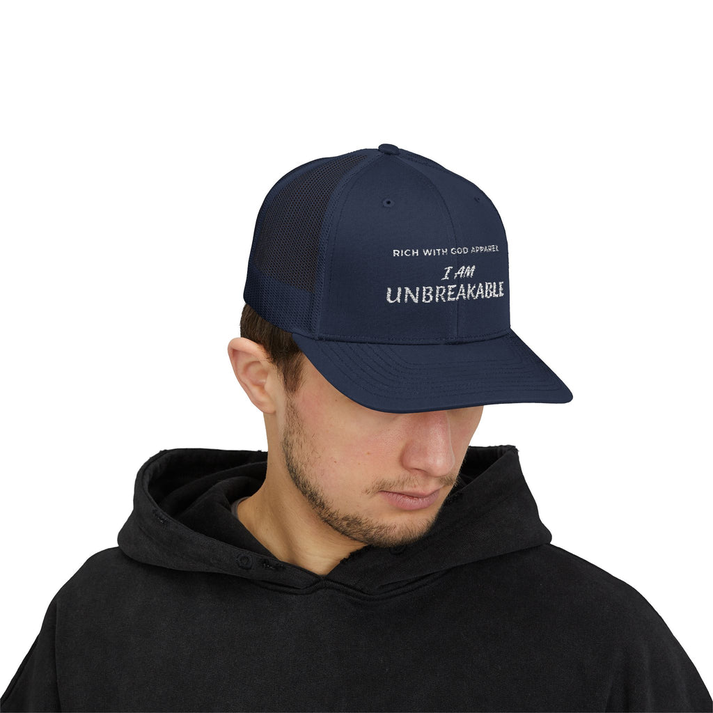 I Am Unbreakable Snapback Trucker Cap