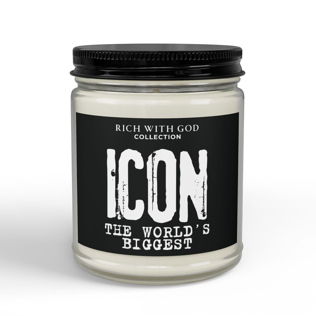 Icon – The World’s Biggest Scented Soy Candles with Black Lid, (4 and 9oz)