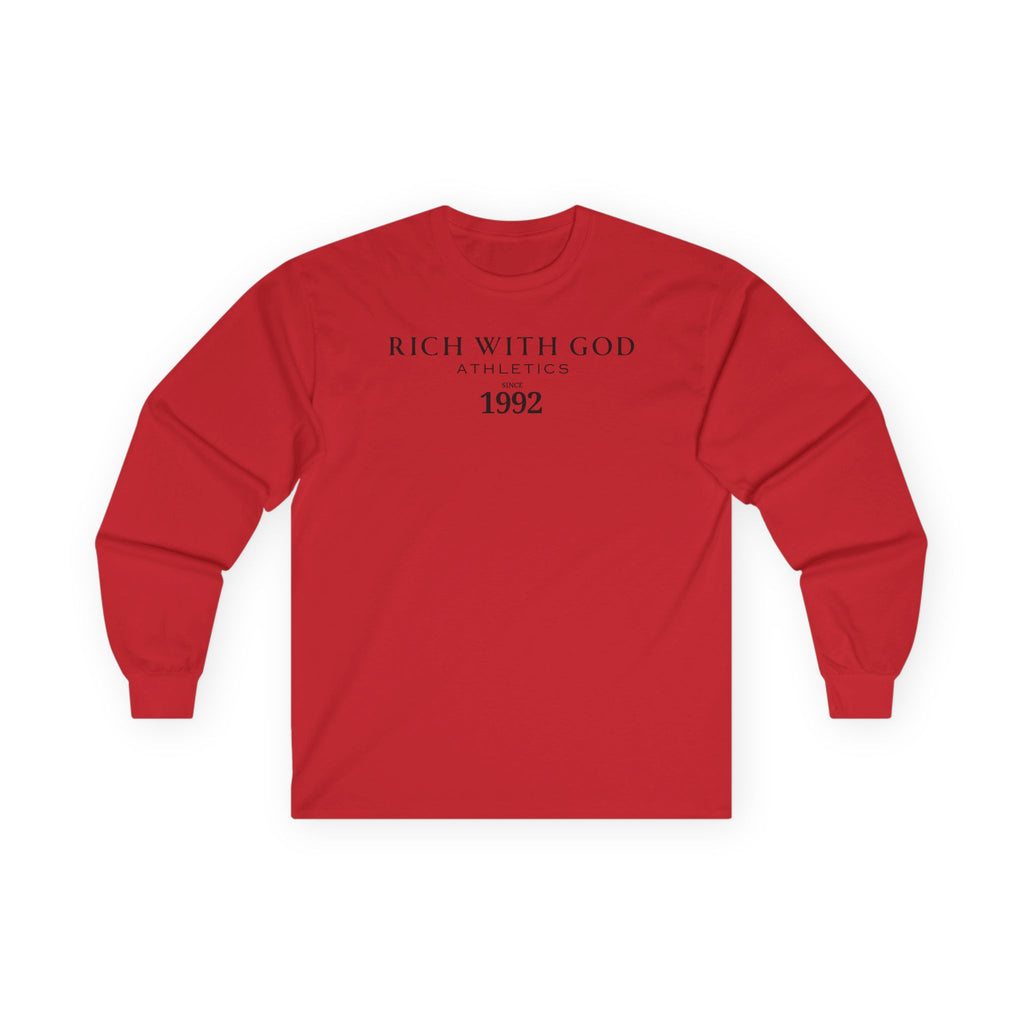 Rich With God Athletics Long Sleeve Tee