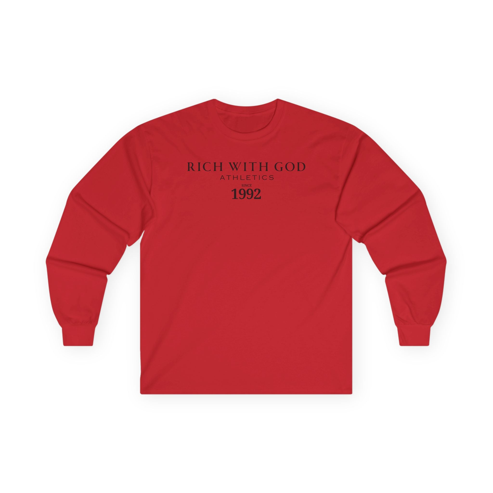 Rich With God Athletics Long Sleeve Tee