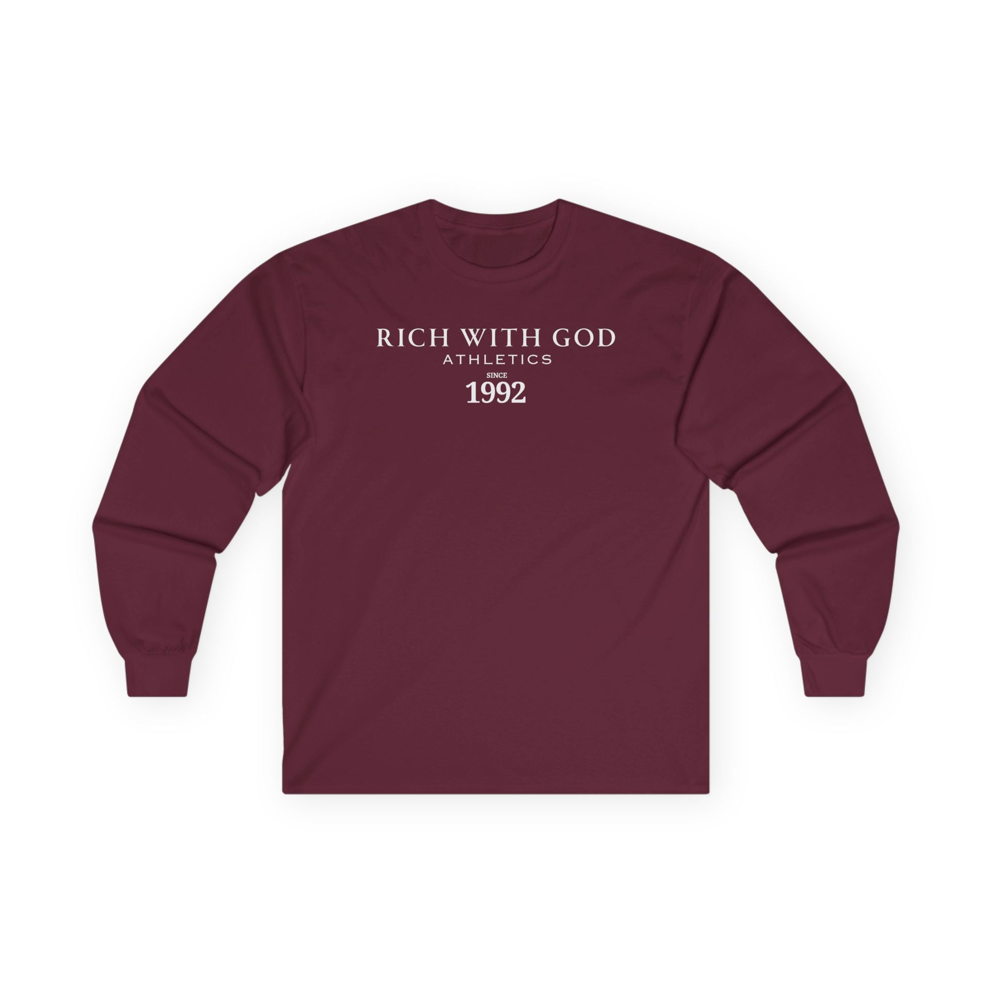 Rich With God Athletics Long Sleeve Tee