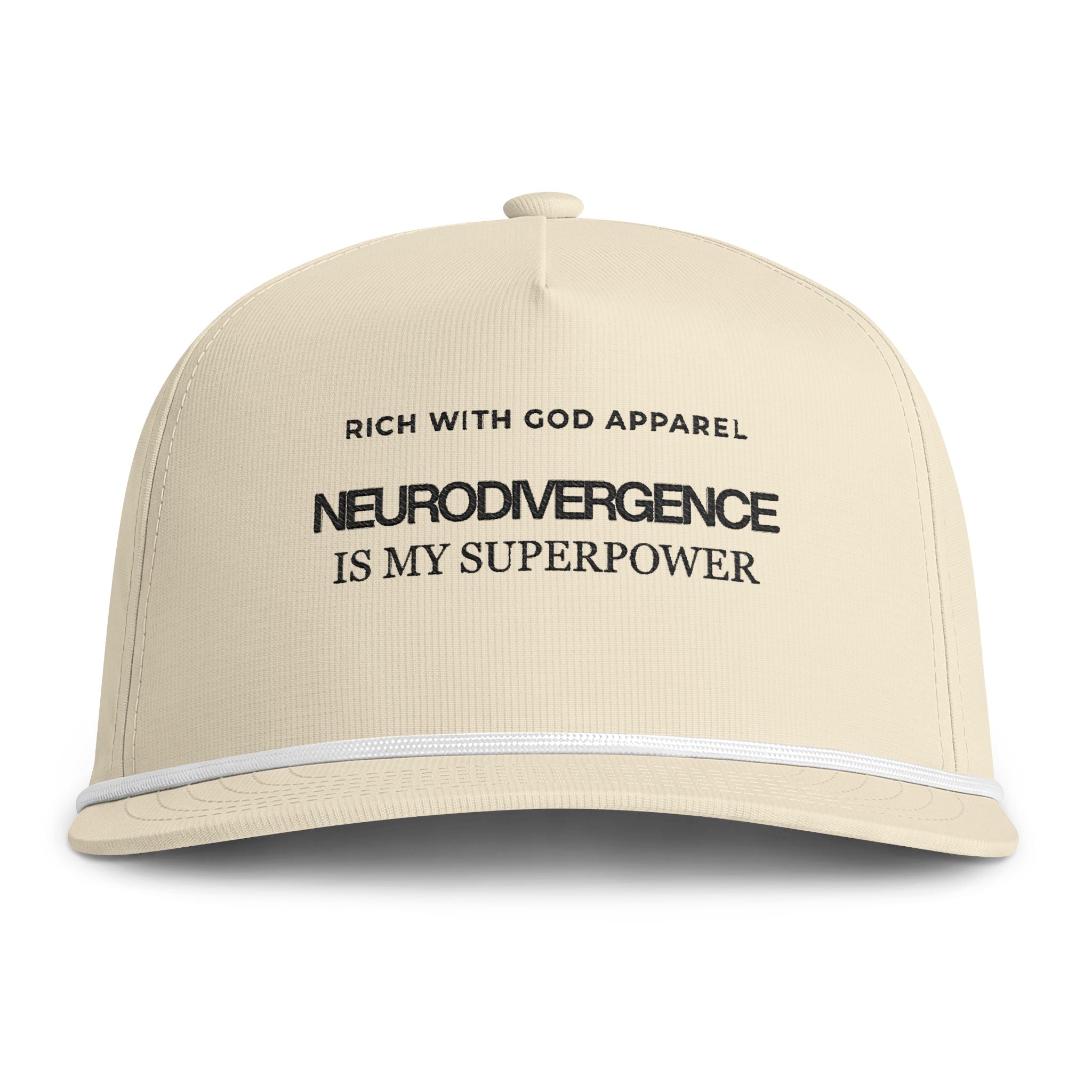 Neurodivergence is My Superpower Sunwashed Rope Cap