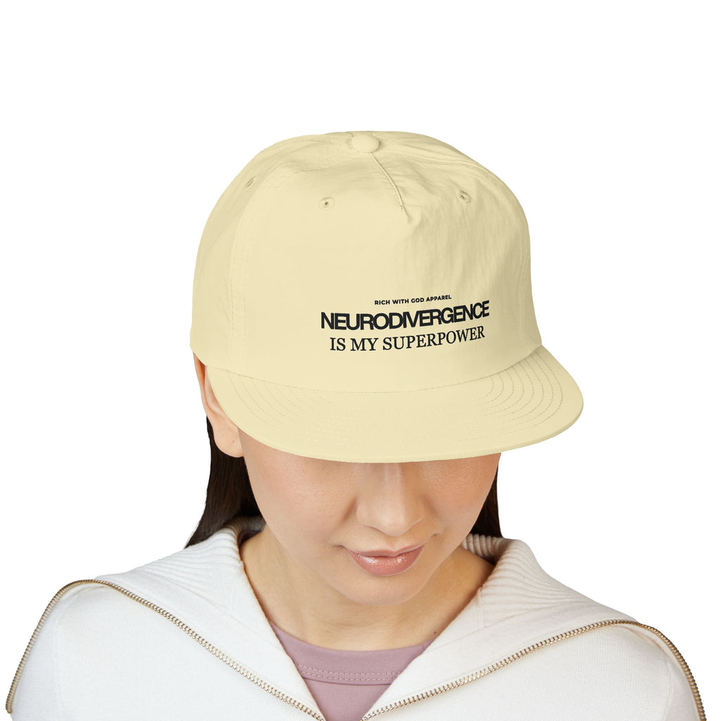 Neurodivergence is My Superpower Surf Cap Snapback