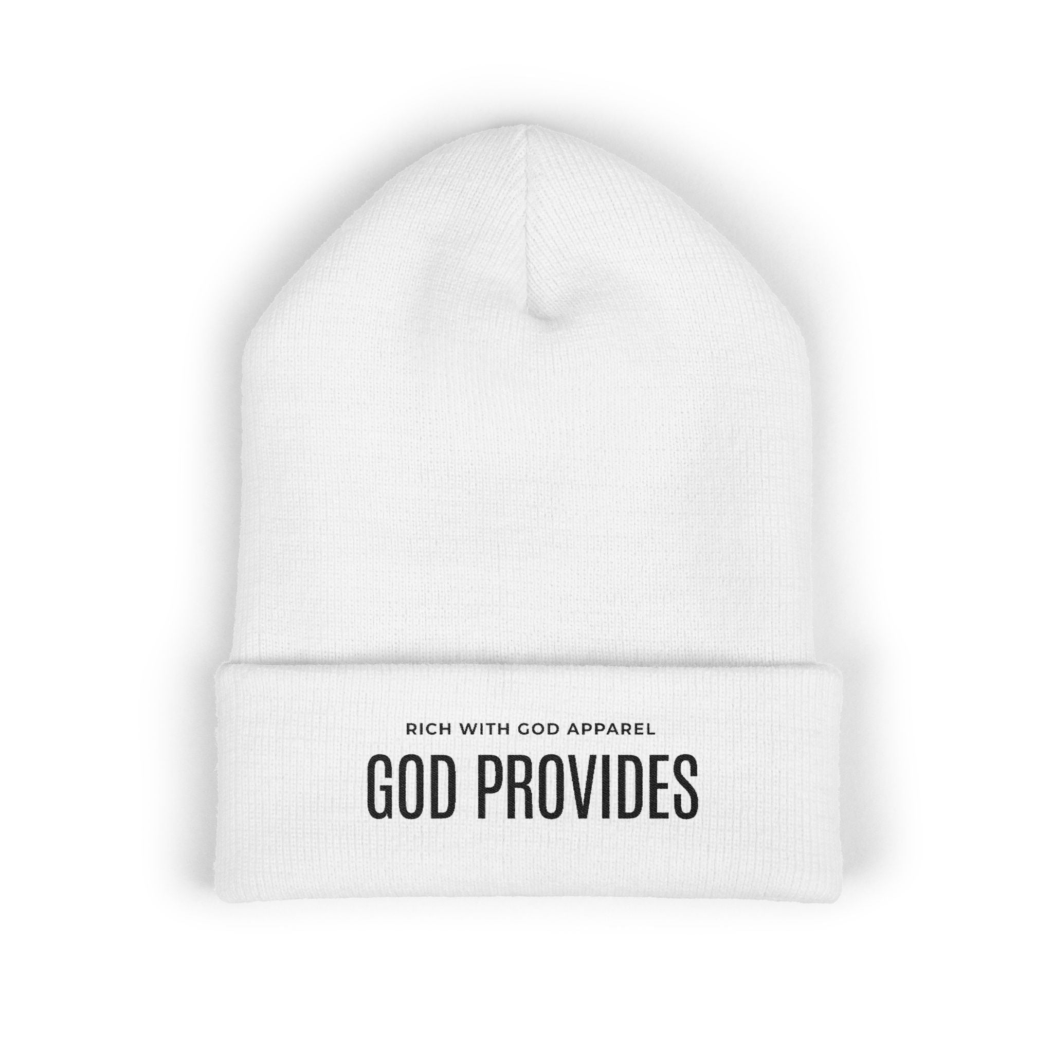 God Provides Embroidered Cuffed Beanie