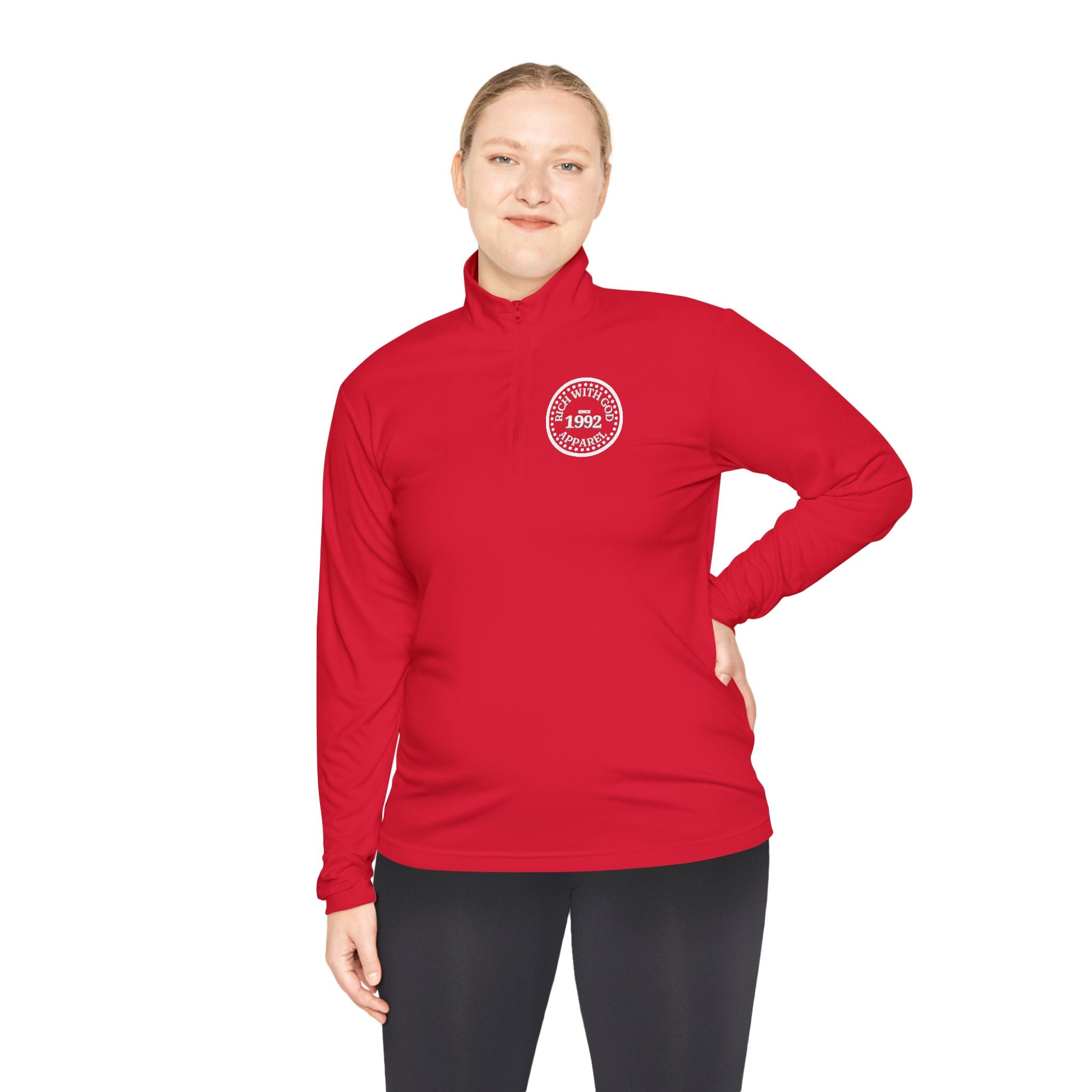 Rich With God Unisex Quarter-Zip Pullover