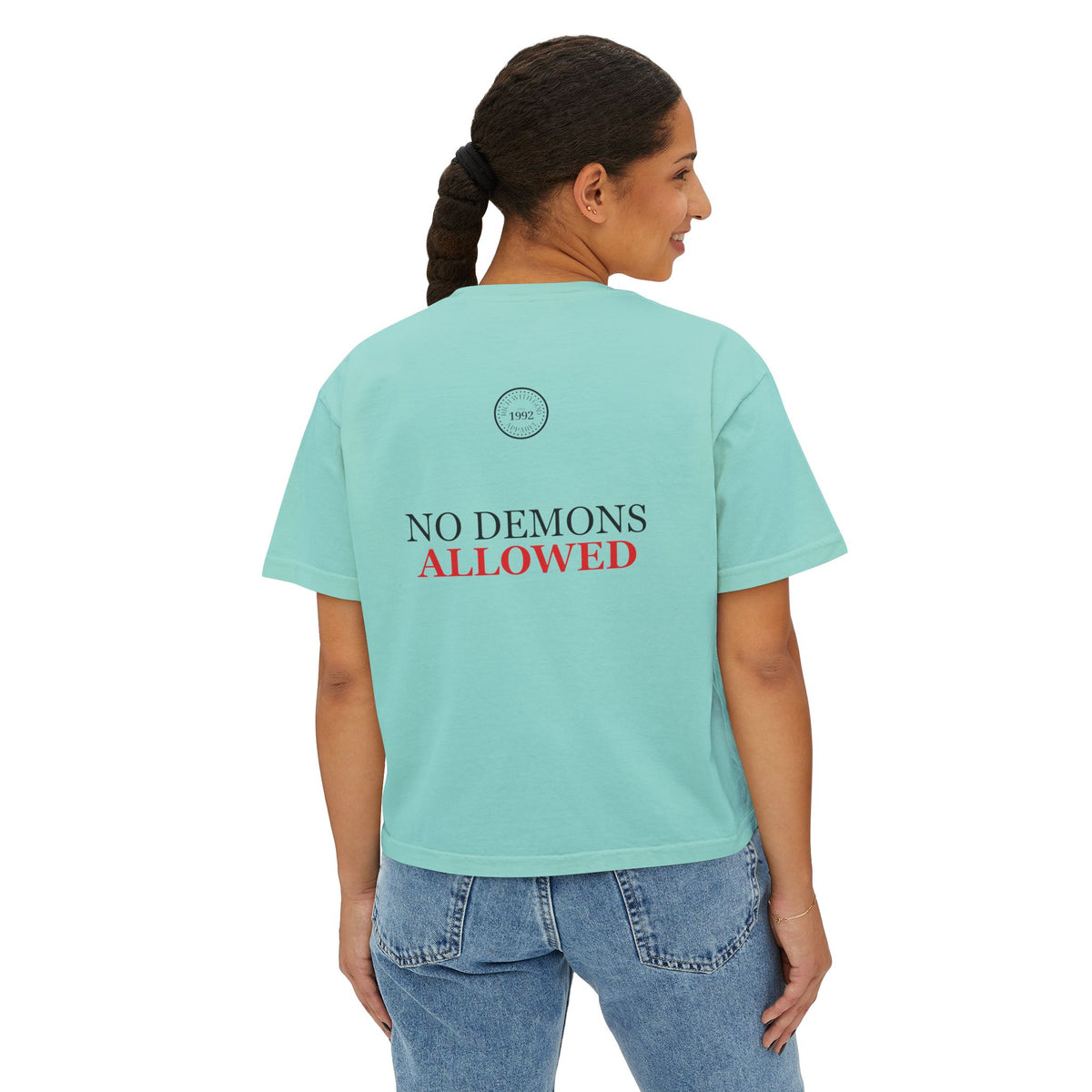 Demon Free Zone Women's Boxy Tee