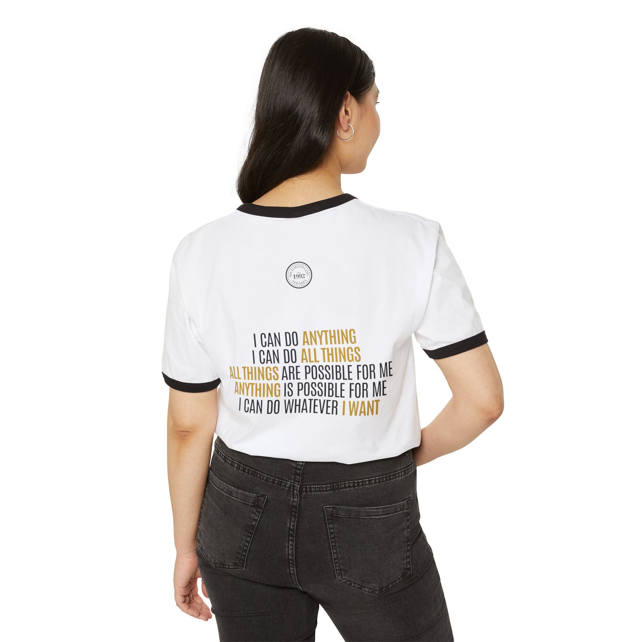 I Can Do Anything Unisex Cotton Ringer T-Shirt