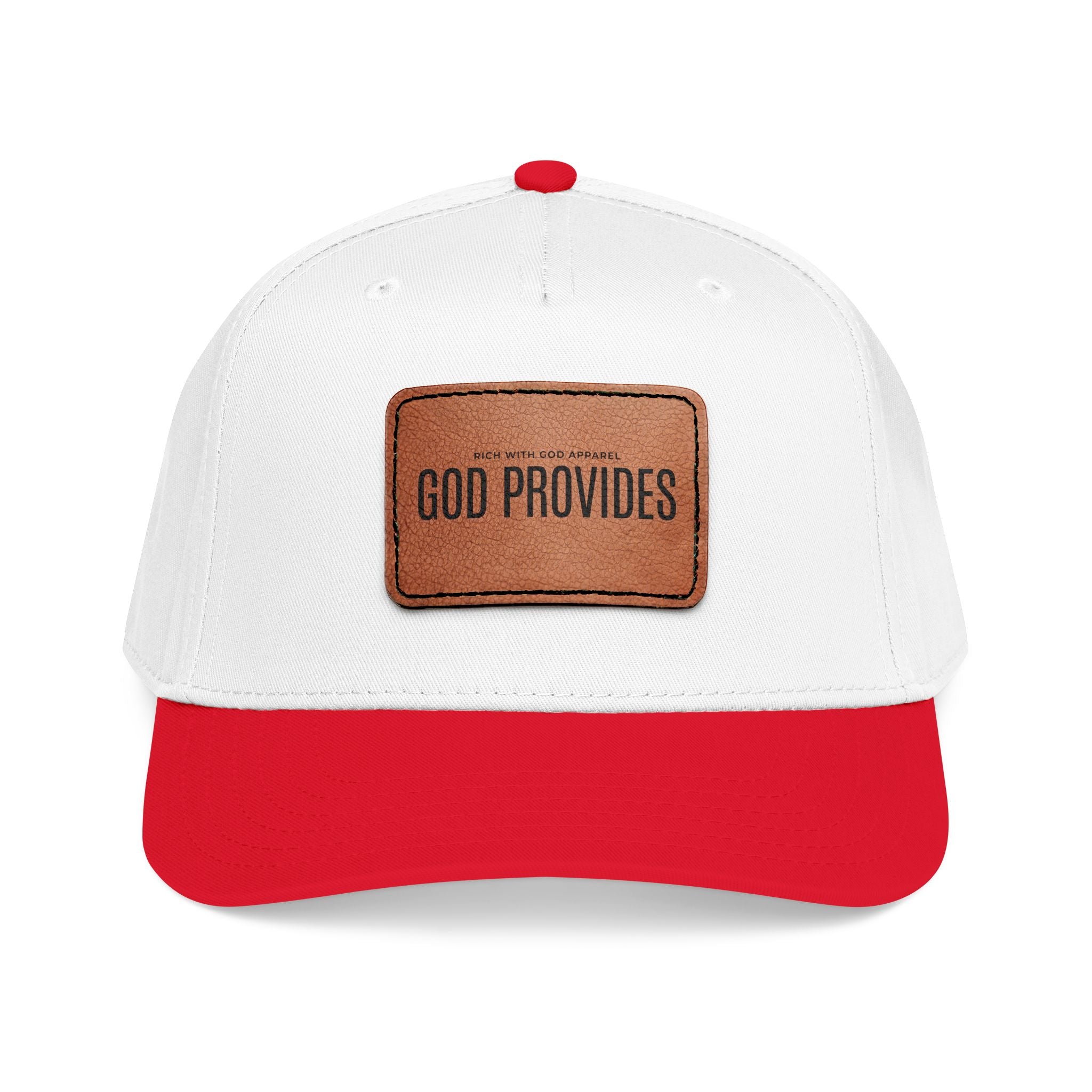 God Provides Leather Patch Baseball Cap